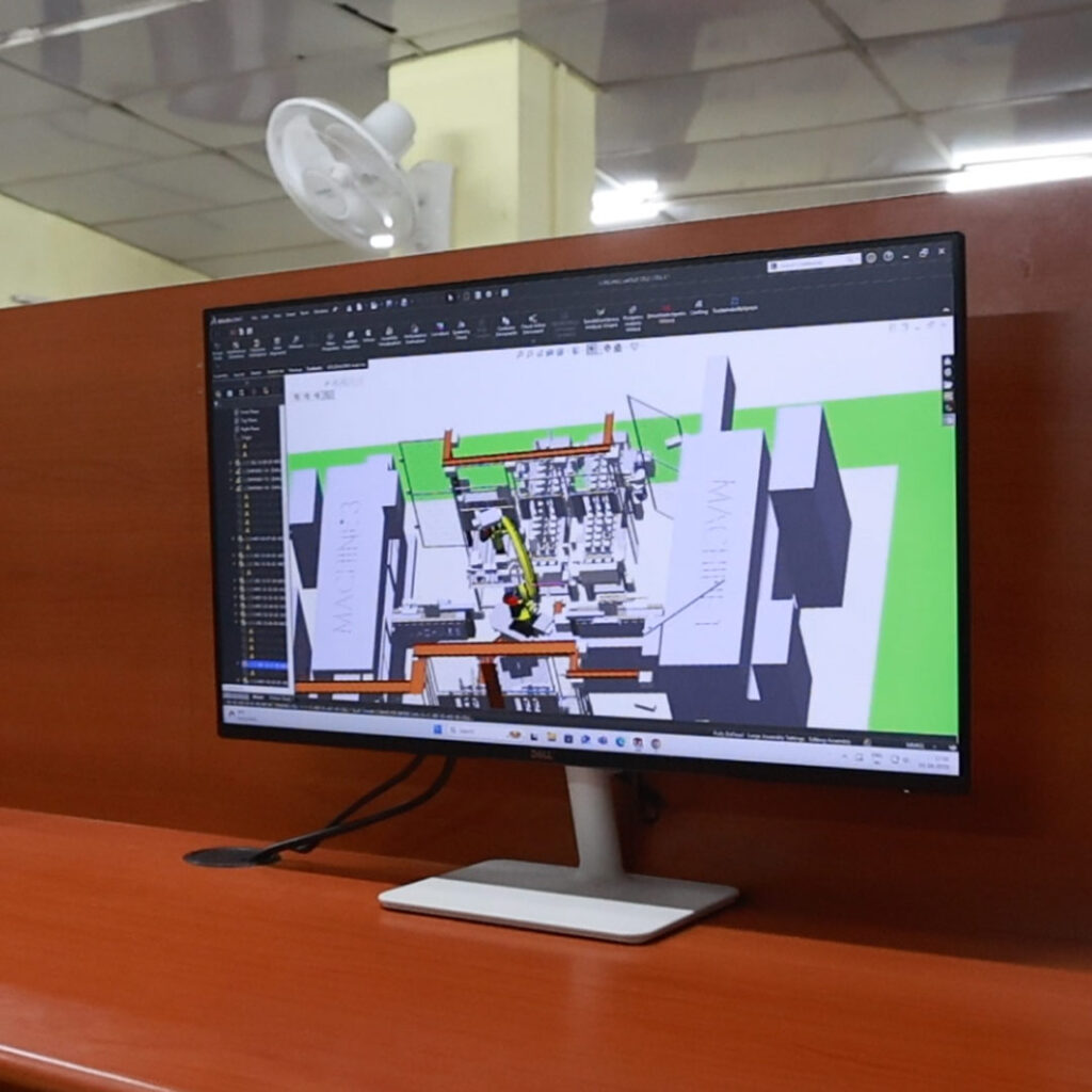 Robotic Cell Simulation & CAD Design